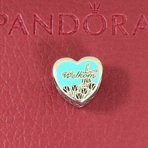 Holland Exclusive Heart Bead Charm Bracelet Pendant S925 Silver with box